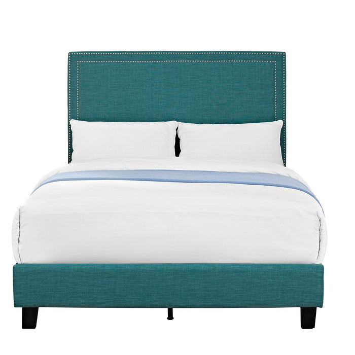 Erica Upholstered Full Platform Bed - Faith Furniture (Manhattan, KS)