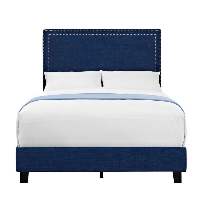 Erica Upholstered Full Platform Bed - Faith Furniture (Manhattan, KS)