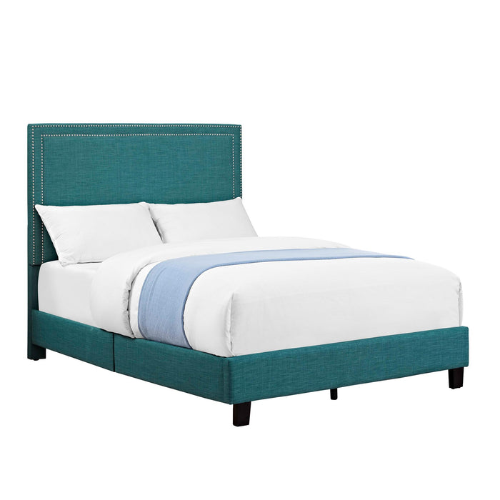Erica Upholstered Full Platform Bed - Faith Furniture (Manhattan, KS)