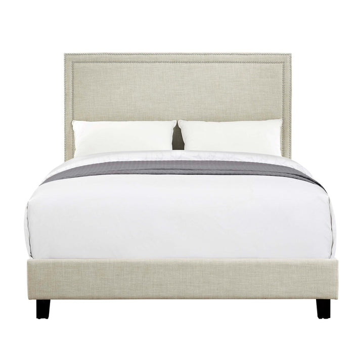 Erica Upholstered Queen Platform Bed - Faith Furniture (Manhattan, KS)