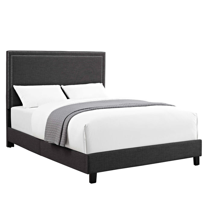 Erica Upholstered Queen Platform Bed - Faith Furniture (Manhattan, KS)