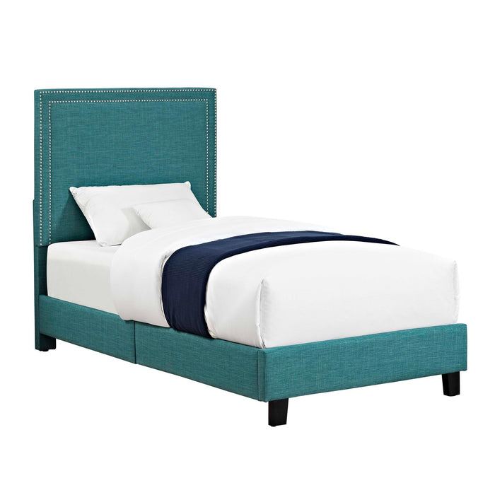 Erica Upholstered Twin Platform Bed - Faith Furniture (Manhattan, KS)