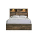 Bailey King Bookcase Panel Bed with Bluetooth - Faith Furniture (Manhattan, KS)