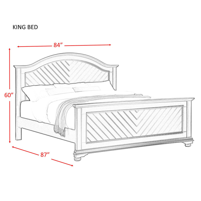 Brookpine White King Panel Bed - Faith Furniture (Manhattan, KS)