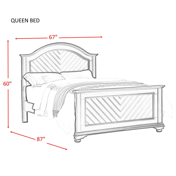 Brookpine White Queen Panel Bed - Faith Furniture (Manhattan, KS)