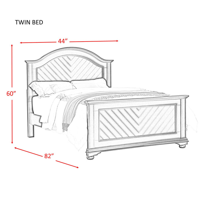 Brookpine White Twin Panel Bed - Faith Furniture (Manhattan, KS)