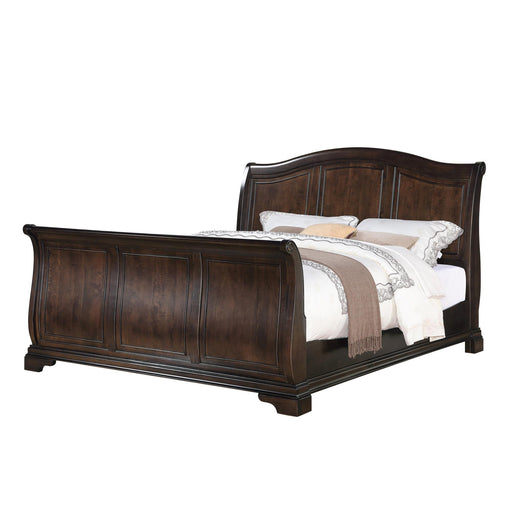 Cameron Cherry King Sleigh Bed - Faith Furniture (Manhattan, KS)