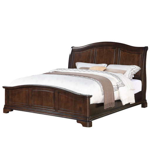 Cameron Cherry Queen Panel Bed - Faith Furniture (Manhattan, KS)