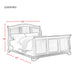 Cameron Cherry Queen Sleigh Bed - Faith Furniture (Manhattan, KS)