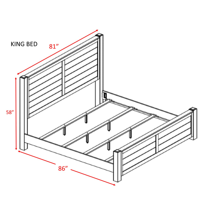 Dawson Creek King Panel Bed - Faith Furniture (Manhattan, KS)