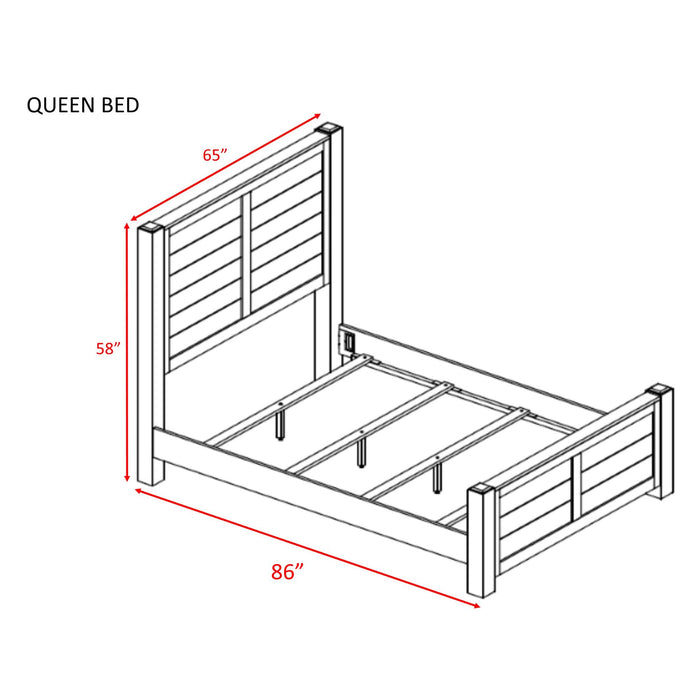 Dawson Creek Queen Panel Bed - Faith Furniture (Manhattan, KS)