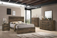 Elements International Bailey Full Panel Bed in Warm Walnut - Faith Furniture (Manhattan, KS)