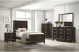 Elements International Beaumont Full Panel Bed in Merlot B.1140.TPB - Faith Furniture (Manhattan, KS)