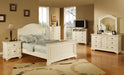 Elements International Brook White Full Panel Bed in Lacquer White - Faith Furniture (Manhattan, KS)