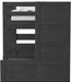 Elements International Cali Kids Twin Junior Loft Bed with Staircase in Sleek Gray - Faith Furniture (Manhattan, KS)