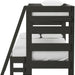 Elements International Cali Kids Twin over Full Bunk Bed with Ladder in Sleek Gray - Faith Furniture (Manhattan, KS)