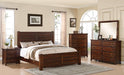 Elements International Dawson Creek Queen Bed in Chestnut - Faith Furniture (Manhattan, KS)