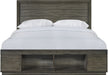 Elements International Elation King Storage Bed in Gray ET610KB - Faith Furniture (Manhattan, KS)