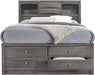 Elements International Emily Grey Queen Storage Bed in Gray - Faith Furniture (Manhattan, KS)