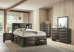 Elements International Emily Grey Queen Storage Bed in Gray - Faith Furniture (Manhattan, KS)