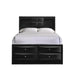 Elements International Emily Queen Storage Bed in Black - Faith Furniture (Manhattan, KS)