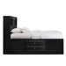 Elements International Emily Queen Storage Bed in Black - Faith Furniture (Manhattan, KS)