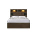 Elements International Hendricks Queen Music Bed in Brown Grey - Faith Furniture (Manhattan, KS)
