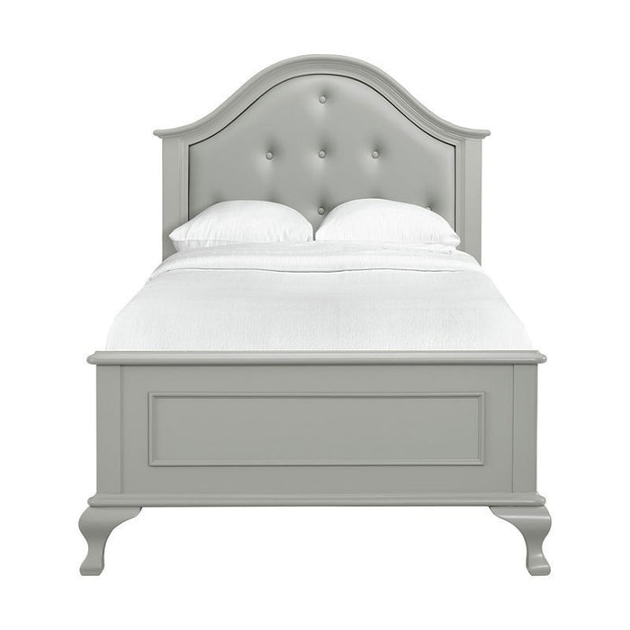 Elements International Jesse Youth Full Panel Bed in Grey - Faith Furniture (Manhattan, KS)