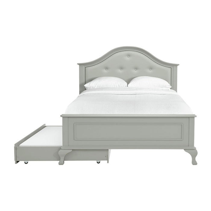 Elements International Jesse Youth Full Panel Bed in Grey - Faith Furniture (Manhattan, KS)