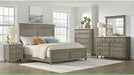 Elements International Kendari Queen Panel Bed in Grey - Faith Furniture (Manhattan, KS)