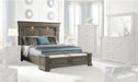 Elements International Kings Court King Storage Bed in Grey - Faith Furniture (Manhattan, KS)