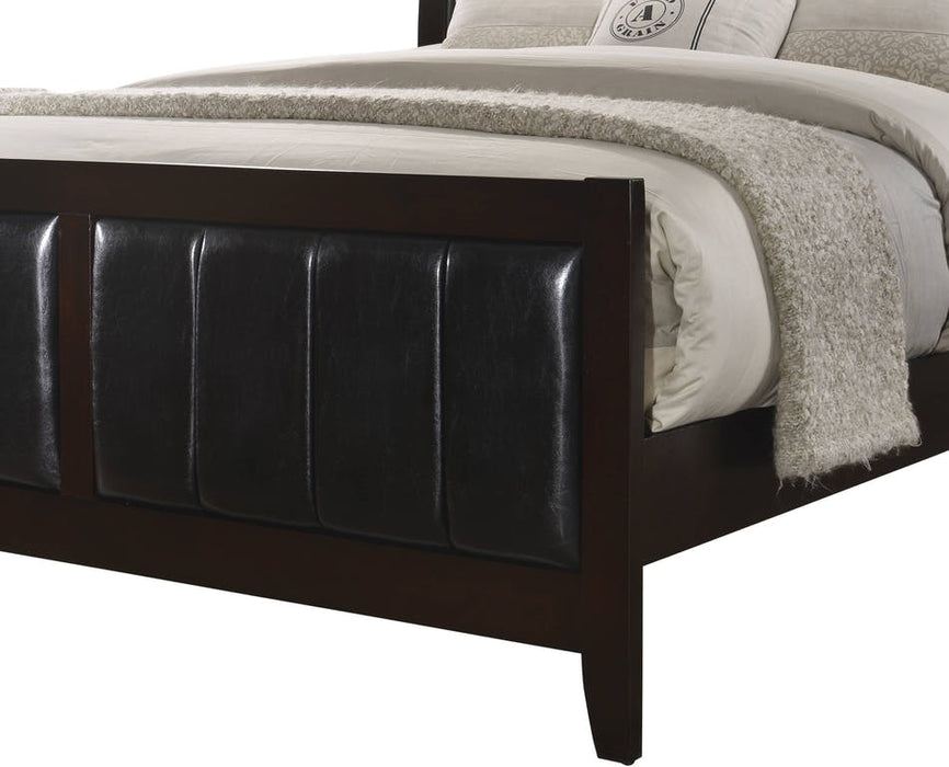 Elements International Lawrence Queen Panel Bed in Espresso Lacquer - Faith Furniture (Manhattan, KS)