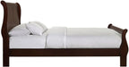 Elements International Louis Philippe Full Panel Bed in Cherry - Faith Furniture (Manhattan, KS)