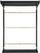Elements International Louis Philippe Queen Panel Bed in Black - Faith Furniture (Manhattan, KS)