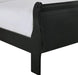 Elements International Louis Philippe Queen Panel Bed in Black - Faith Furniture (Manhattan, KS)