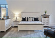 Elements International Madison Queen Panel Bed in White - Faith Furniture (Manhattan, KS)