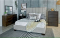 Elements International Magnum Queen Panel Bed in Grey - Faith Furniture (Manhattan, KS)