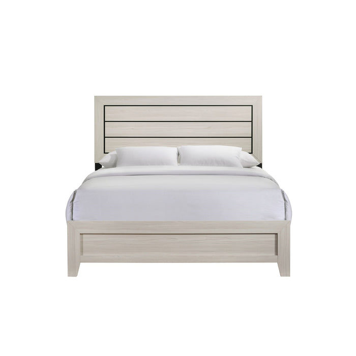 Elements International Makayla Queen Panel Bed in Natural - Faith Furniture (Manhattan, KS)