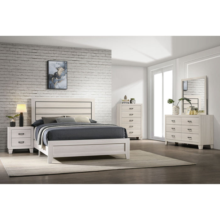 Elements International Makayla Queen Panel Bed in Natural - Faith Furniture (Manhattan, KS)