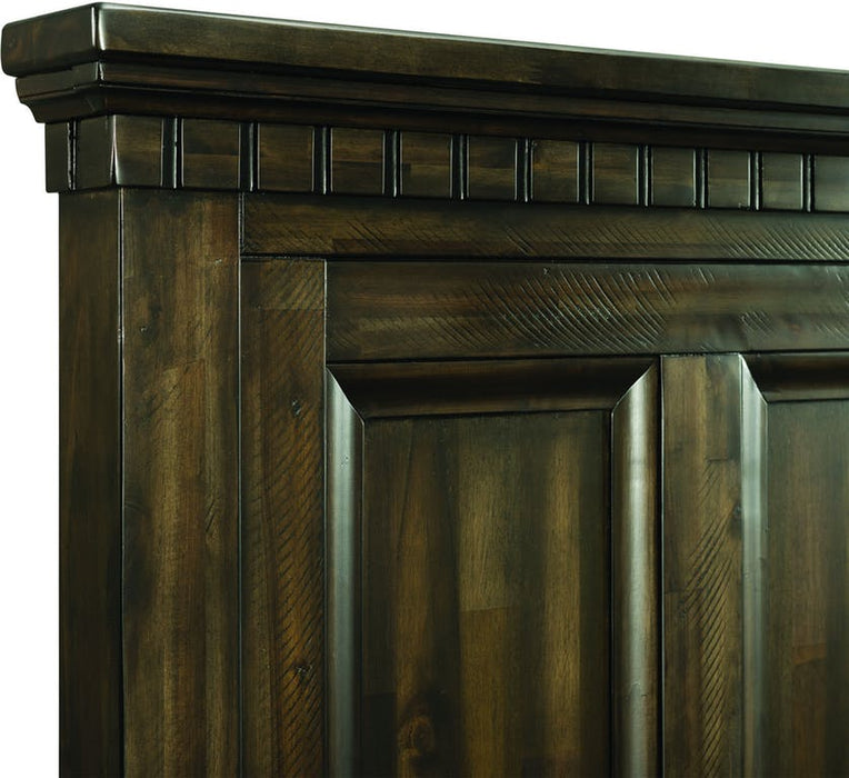 Elements International McCabe Queen Storage Bed in Distressed Lacquer - Faith Furniture (Manhattan, KS)