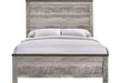 Elements International Millers Cove Queen Panel Bed in Gray MC300QB - Faith Furniture (Manhattan, KS)