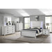 Elements International Moondance Queen Panel Bed in White - Faith Furniture (Manhattan, KS)