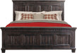 Elements International Morrison King Platform Bed in Smokey Gray Oak Lacquer - Faith Furniture (Manhattan, KS)