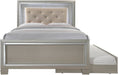 Elements International Platinum Youth Full Panel Bed in Champagne - Faith Furniture (Manhattan, KS)