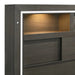 Elements International Sasha Queen Music Bed in Charcoal - Faith Furniture (Manhattan, KS)