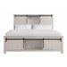 Elements International Scott King Platform Storage Bed in White - Faith Furniture (Manhattan, KS)