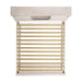 Elements International Scott King Platform Storage Bed in White - Faith Furniture (Manhattan, KS)
