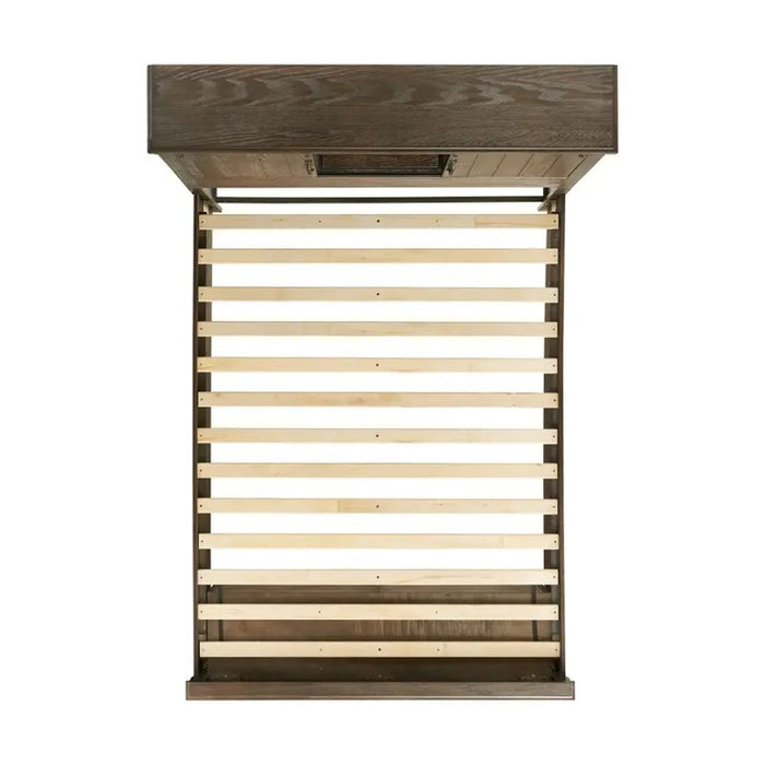 Elements International Scott Queen Platform Storage Bed in Dark - Faith Furniture (Manhattan, KS)
