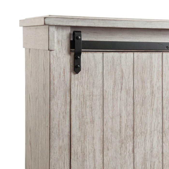 Elements International Scott Queen Platform Storage Bed in White - Faith Furniture (Manhattan, KS)