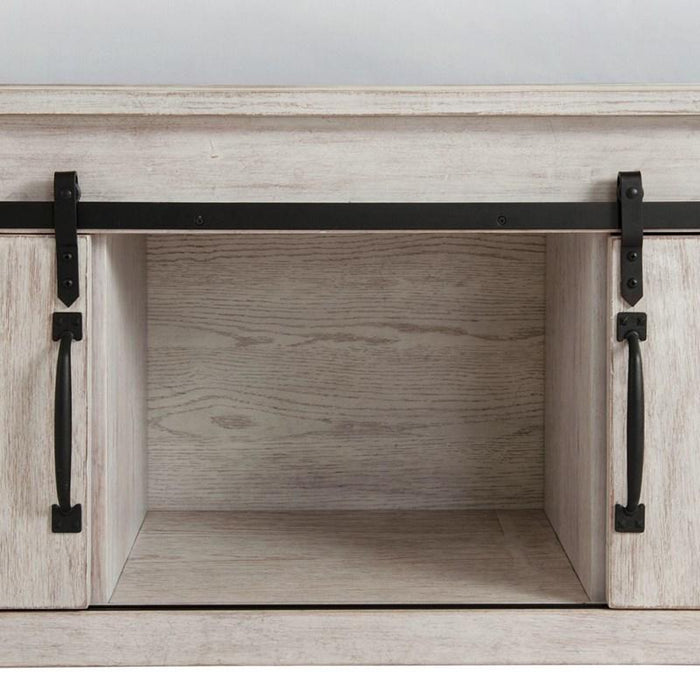 Elements International Scott Queen Platform Storage Bed in White - Faith Furniture (Manhattan, KS)